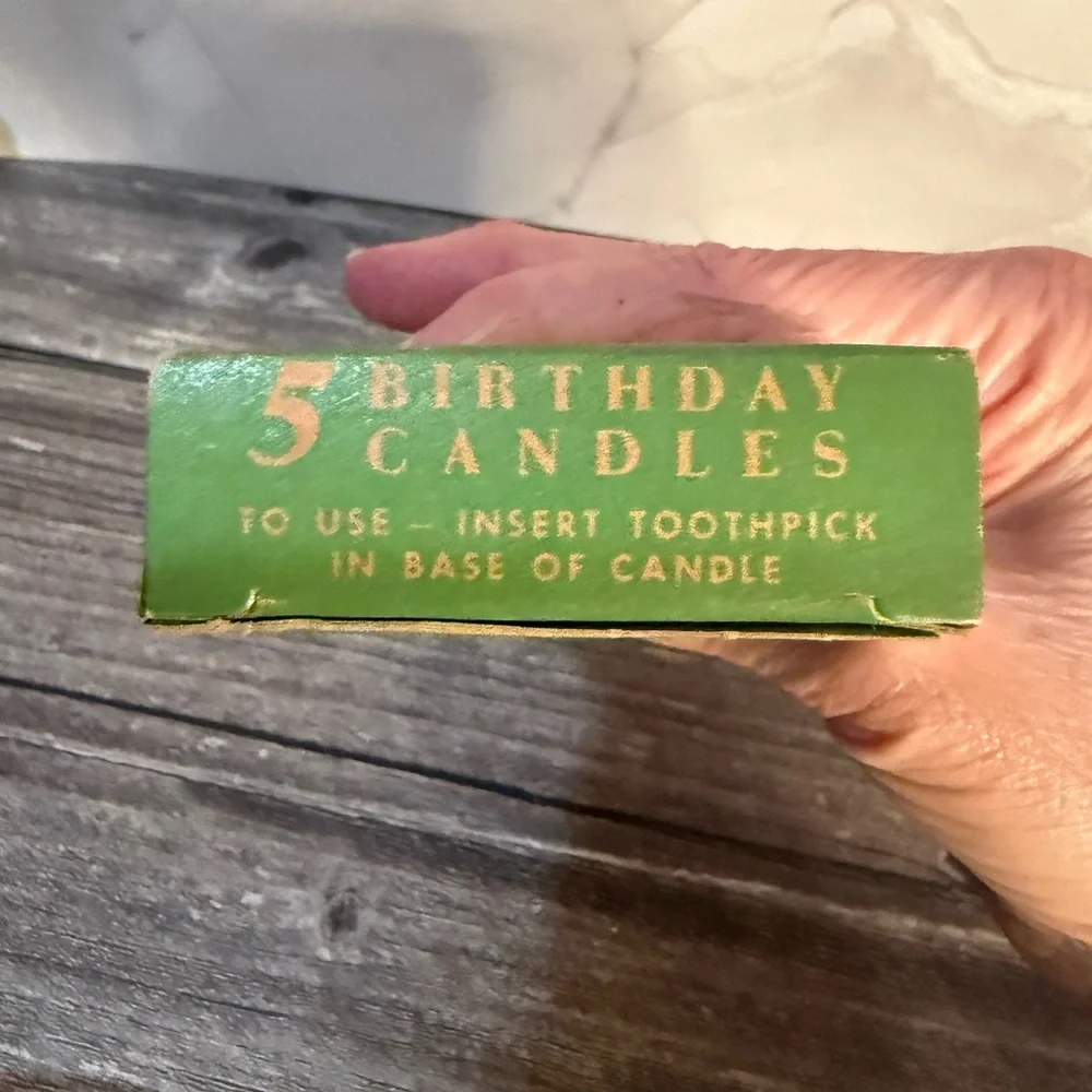 Vintage RARE Gurley Western Cowgirl Birthday Candles Set of 5